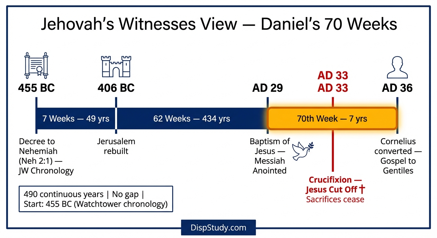 Daniel's Seventy Weeks — Jehovah's Witnesses' View