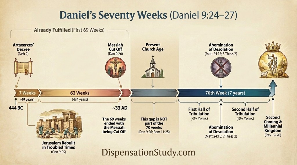 Daniel's Seventy Weeks (Daniel 9:24–27) — Timeline Chart