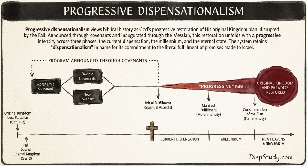 Progressive Dispensationalism Kingdom Restoration Chart