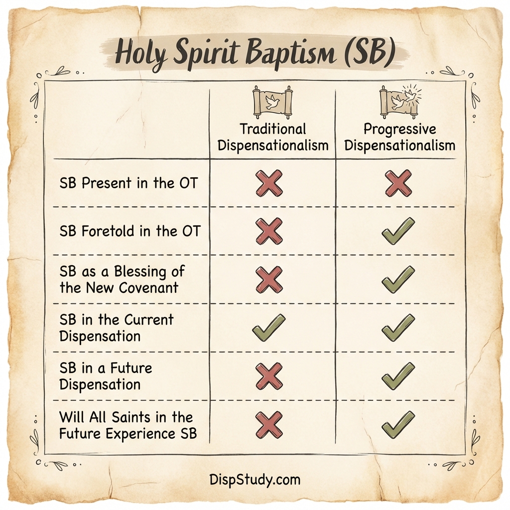 Holy Spirit Baptism: Traditional vs. Progressive Dispensationalism