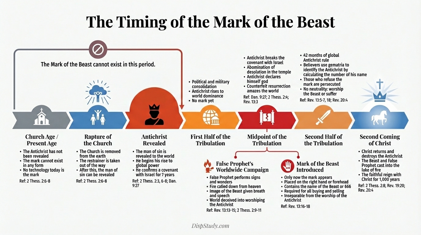 The Timing of the Mark of the Beast — Timeline Chart